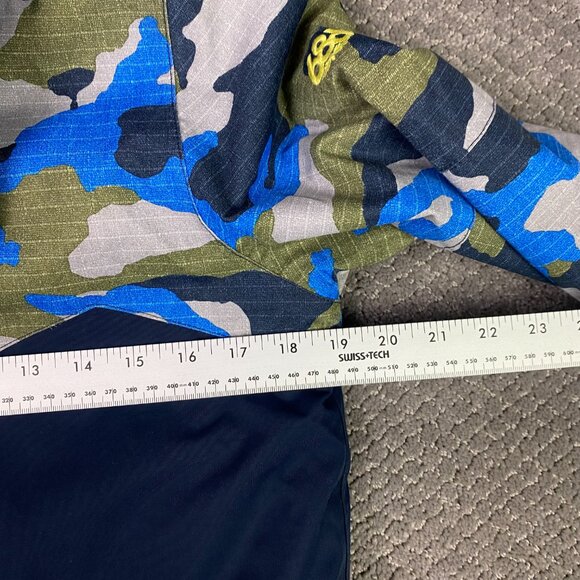 686 Youth Evolution Cross Insulated Jacket Boy's Medium Blue Camo Snowboard 10K - Picture 11 of 15